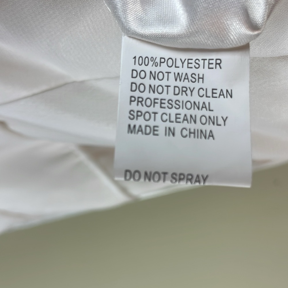 NEW IEENA for MAC DUGGAL 55272 White Chiffon Ball-Gown Wedding Dress Sz 0 - Picture 11 of 14